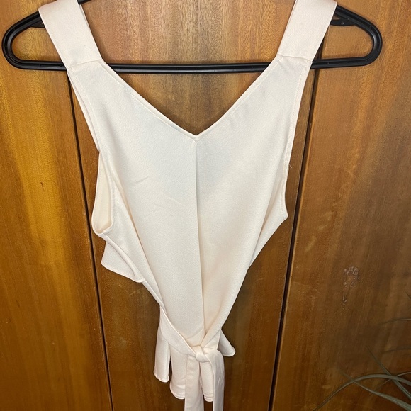 Zara Basics Satin cream dress top - Picture 3 of 5